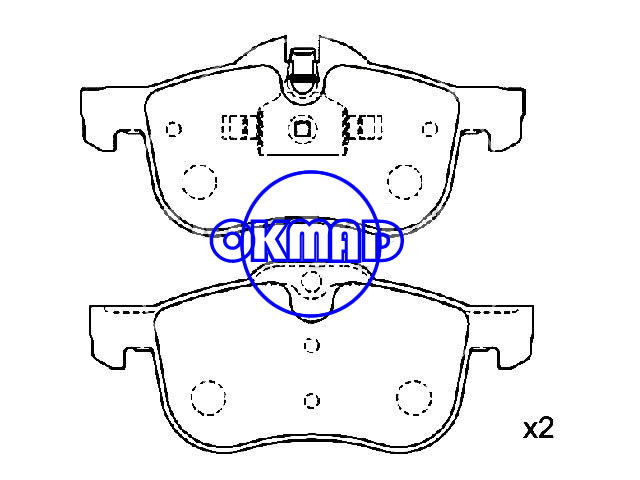 MG 6 ZT-T ROEWE (SAIC) 550 750 ROVER 75 Tourer Pastilha de freio FMSI:8662-D1462 OEM:SFP100511 FDB1355 GDB1374 WVA:23112 23113 23114, F1462